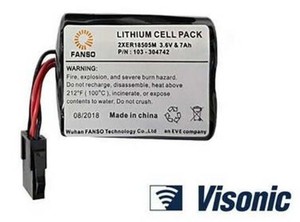 סוללה לצופר אלחוטי ויסוניק VISONIC SR-740 מתאימה לשימוש בצופר אלחוטי של ויסוניק VISONIC SR-740 PG2