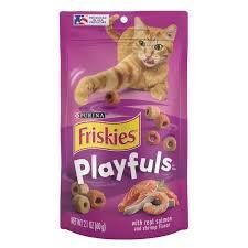 פארטי מיקס חטיף לחתול סלמון ושרימפס 60 גרם Purina Friskies Playfuls 