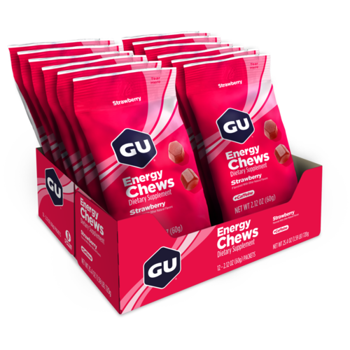 סוכריות אנרגיה בטעם תות GU Strawberry Chews