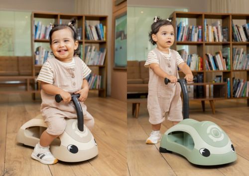 בימבה והליכון 2 ב-1 Walk N’ Roll Ecologic עשוי פלסטיק 100% ממוחזר - ירוק Pistachio גלובר