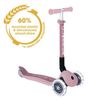 קורקינט מתקפל לפעוטות וילדים JUNIOR LIGHTS ECOLOGIC עם אורות בגלגלים - ורוד Berry גלובר