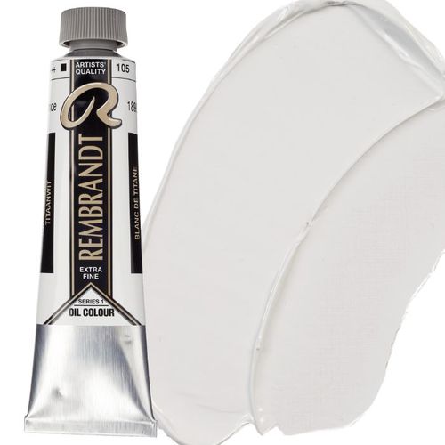 צבע שמן 40 מל Titanium White 105 Rembrandt (סדרה 1) 
