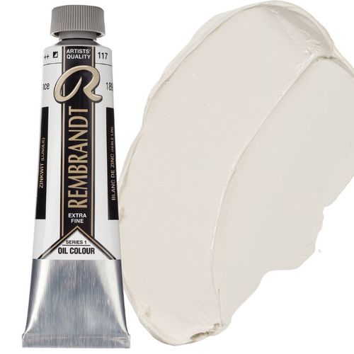 צבע שמן 40 מל Zinc White 117 Rembrandt (סדרה 1) 