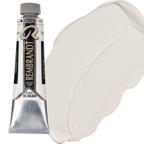 צבע שמן 40 מל Titanium White 118 Rembrandt (סדרה 1) 