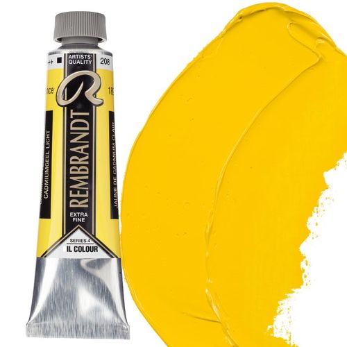 צבע שמן 40 מל Cadmium Yellow Light 208 Rembrandt (סדרה 4) 