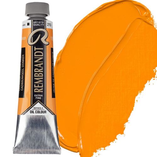 צבע שמן 40 מל Cadmium Yellow Deep 210 Rembrandt (סדרה 4) 