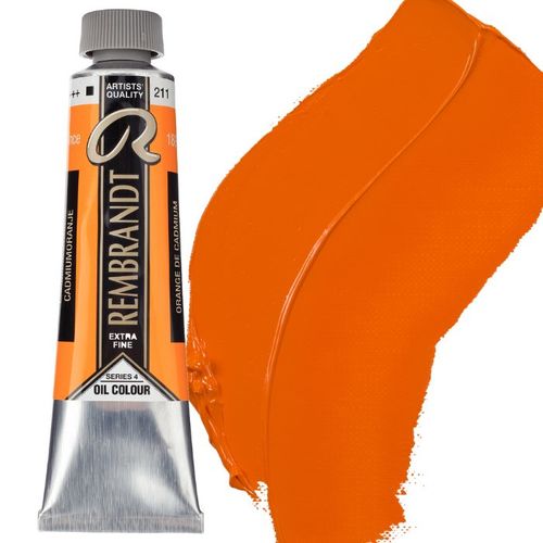 צבע שמן 40 מל Cadmium Orange 211 Rembrandt (סדרה 4) 