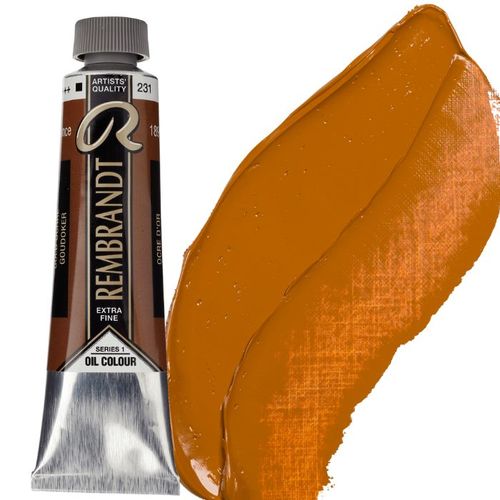 צבע שמן 40 מל Gold Ochre 231 Rembrandt (סדרה 1) 