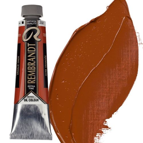 צבע שמן 40 מל Orange Ochre 232 Rembrandt (סדרה 1) 