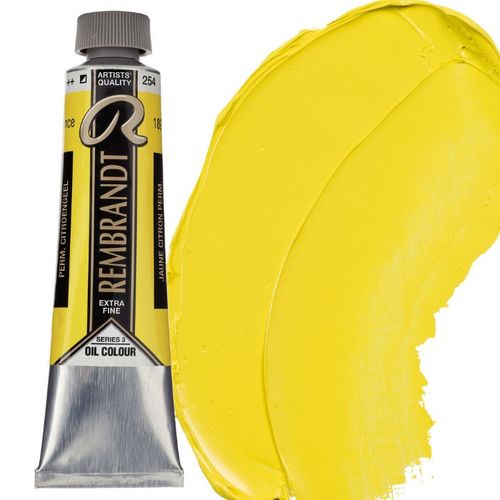 צבע שמן 40 מל Permanent Lemon Yellow 254 Rembrandt (סדרה 3)