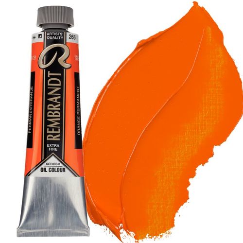 צבע שמן 40 מל Permanent Orange 266 Rembrandt (סדרה 3)
