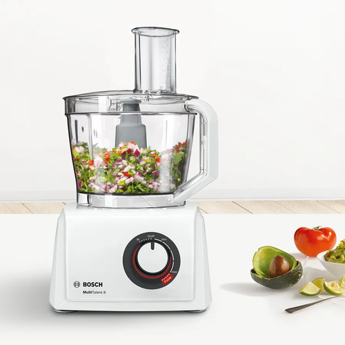 מעבד מזון 3.9 ליטר משולב עם בלנדר 1.5 ליטר bosch MultiTalent 8 MC812W872 1250W - צבע לבן 