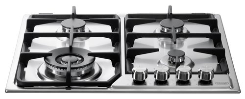 כיריים גז 4 להבות Delonghi NDG71X  נירוסטה 60 ס