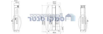 עמדת טעינה מהירה I-FAST קומפקטית (CCS2, WiFi, Ethernet, 4G, RFID) Gewiss 60kW