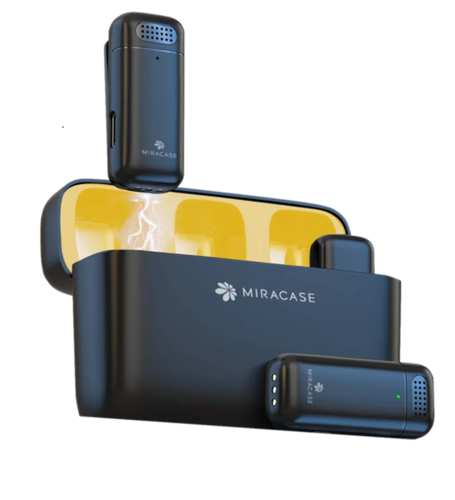 מיקרופון דש אלחוטי כפול MIRACASE MWMC750