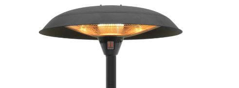 פטריית חימום חשמלית מעוצבת על עמוד 1200W/1800W/3000W צבע שחור + כיסוי S.PATIO