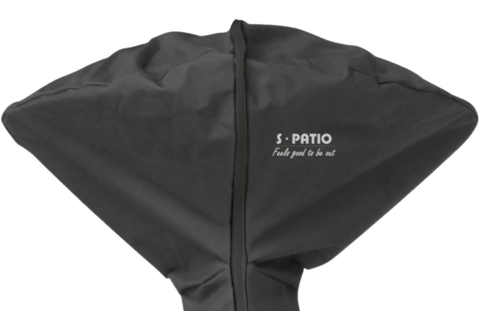 פטריית חימום חשמלית מעוצבת על עמוד 1200W/1800W/3000W צבע שחור + כיסוי S.PATIO