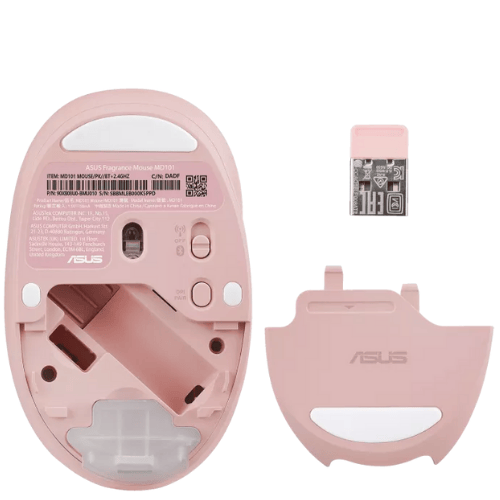 ‏עכבר ‏אלחוטי צבע ורוד עם מפיץ ריח Asus Fragrance Mouse MD101