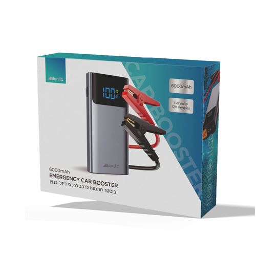 בוסטר התנעה לרכב 6000mAh Nordic