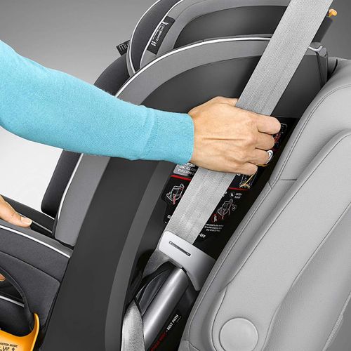 כסא בטיחות משולב בוסטר מיי פיט MyFit בד ClearTex ללא מעכבי בעירה - שחור/אפור Shadow