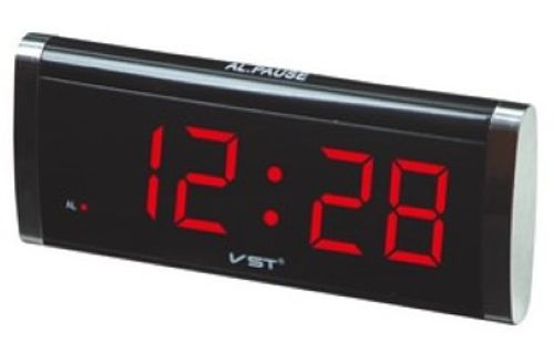 שעון שולחני חשמלי ג'מבו אדום דגם 730