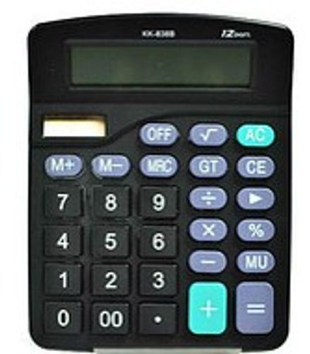 מחשבון שולחני שחור ספרות גדולות 837