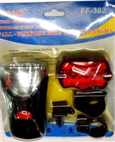 סט פנס לדים לאופניים קדמי+ אחורי SH-302