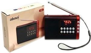 רדיו דיגיטלי תחנות קבועות FM עם בטריה נטענת וכרטיס TF דגם AH-138