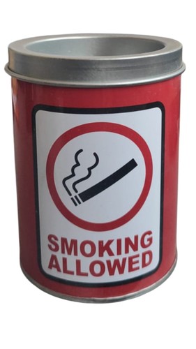 מאפרת שולחן בסגנון רטרו Smoking Allowed