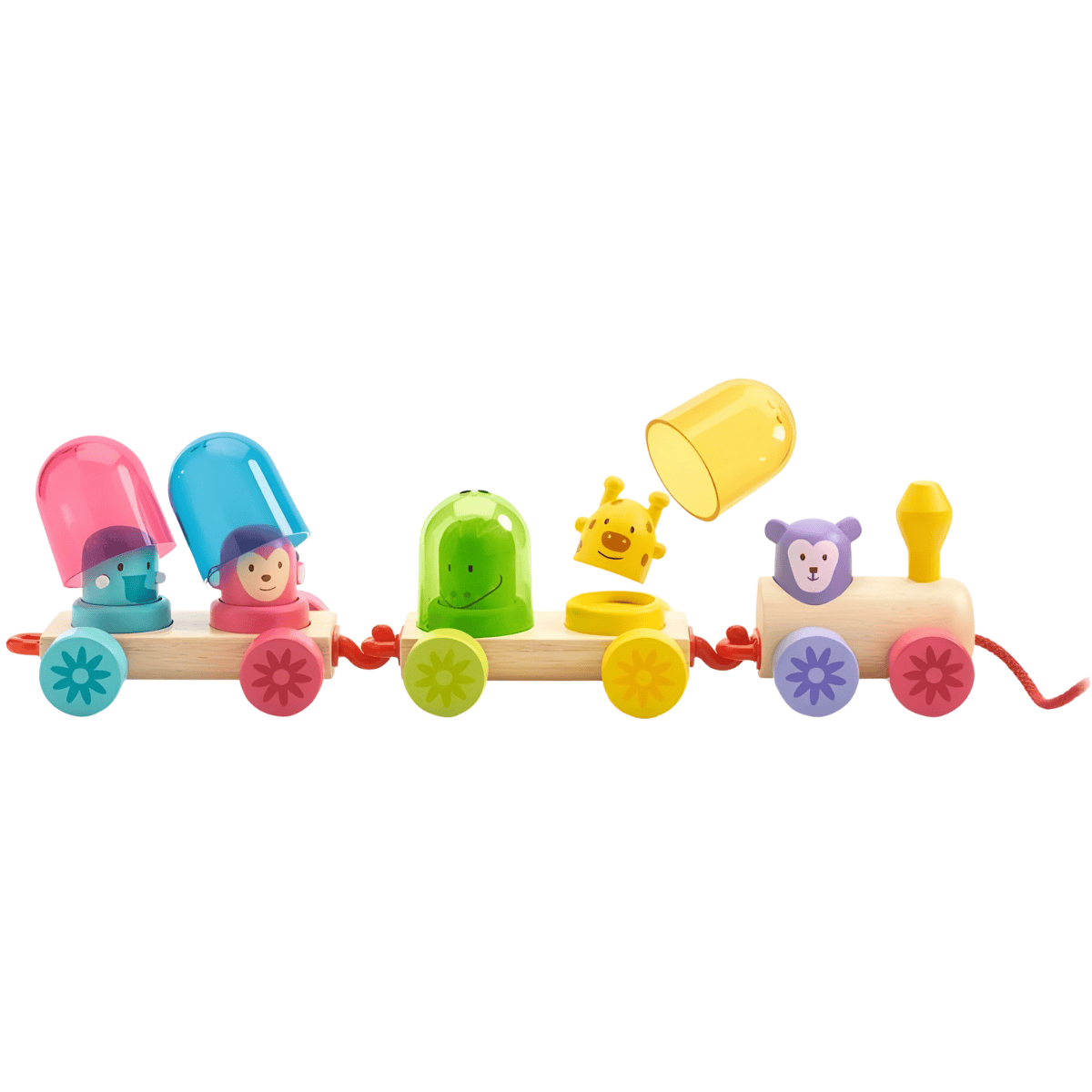 רכבת עץ קשת הצבעים - DJECO