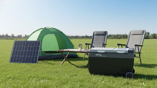 מקרר/מקפיא נייד 45 ליטר כולל מכונת קרח NEWTEC BCD45