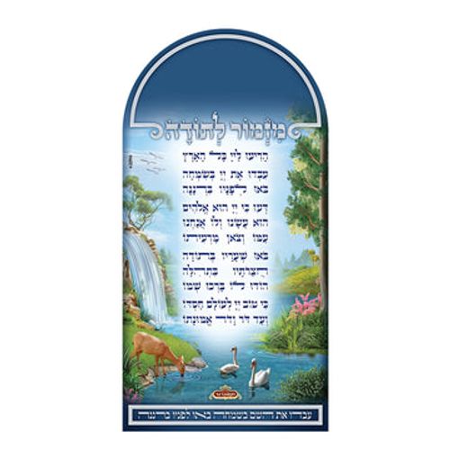 מזמור לתודה מגנט כחול נוף