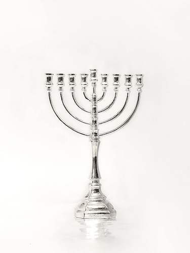 מיניאטורה חנוכיה מכסף