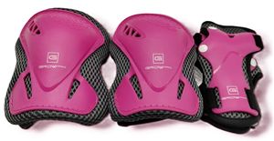 סט מגינים PRO לילדים: מרפקים, ברכיים וידיים לגילאי 3-5 ומעלה - ורוד