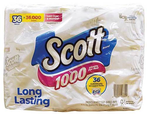 SCOTT | Unscented Bathroom Tissues