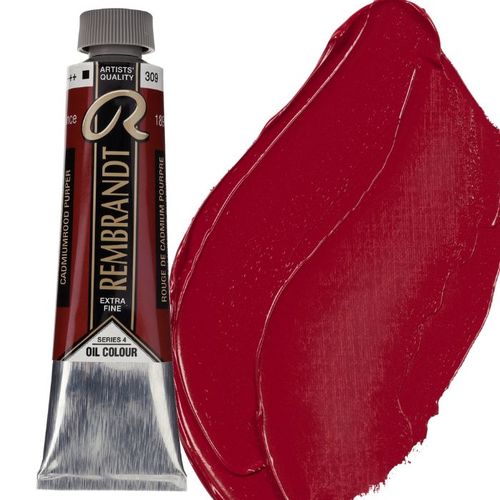 צבע שמן 40 מל Cadmium Red Purple 309 Rembrandt (סדרה 4)