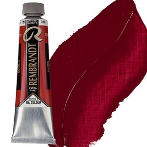 צבע שמן 40 מל Carmine 318 Rembrandt (סדרה 3)