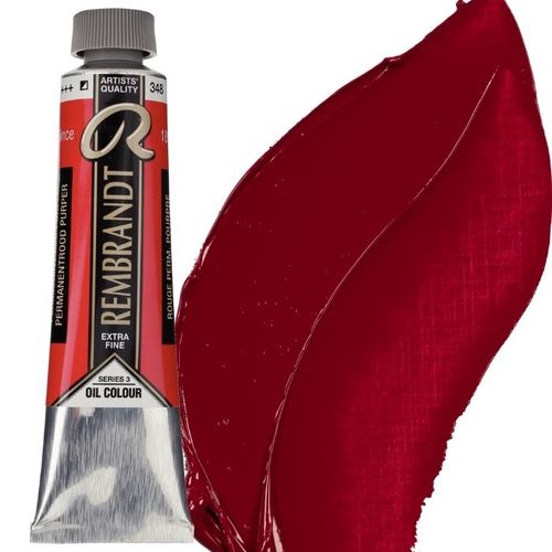צבע שמן 40 מל Permanent Red Purple 348 Rembrandt (סדרה 3)