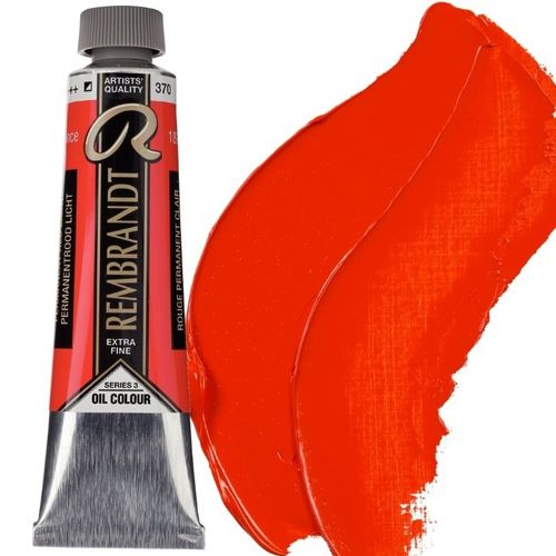 צבע שמן 40 מל Permanent Red Light 370 Rembrandt (סדרה 3)