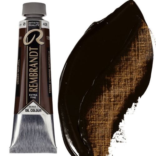 צבע שמן 40 מל Raw Umber 408 Rembrandt (סדרה 1) 