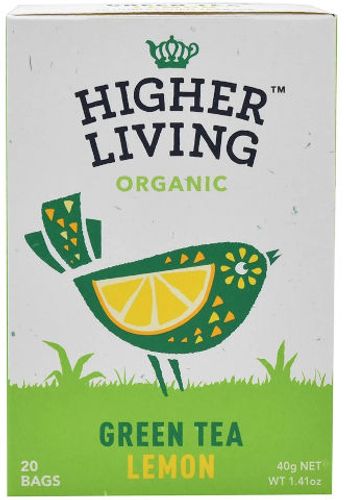 Higher Living Organic הייר ליבינג תה ירוק לימון אורגני