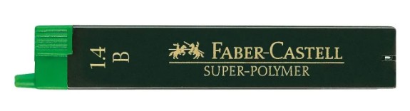 עופרות לעפרונות super polymer - עובי 1.4 מ"מ, אורך 50 מ"מ (B)