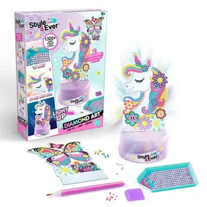 Style 4 Ever - ערכת לעיצוב 2 מנורות לילה Diamond Art מנצנצות