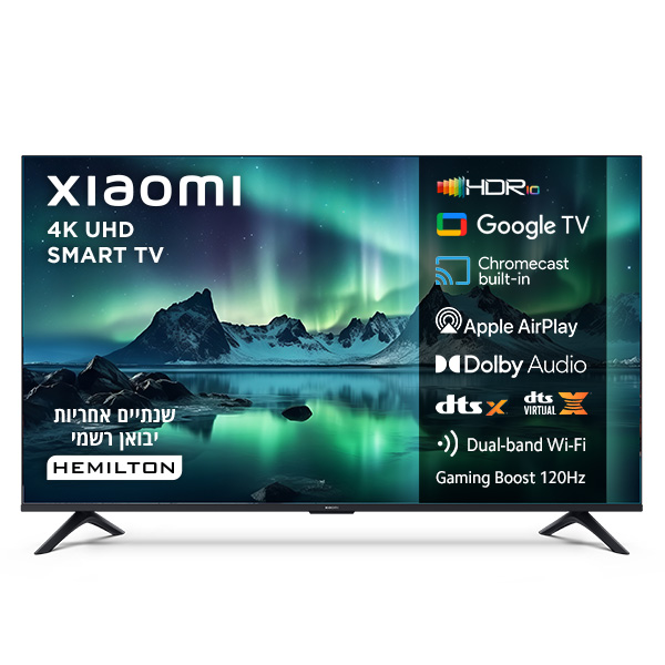 טלוויזיה Xiaomi A 65 L65MB-AME 4K ‏65 ‏אינטש שיאומי