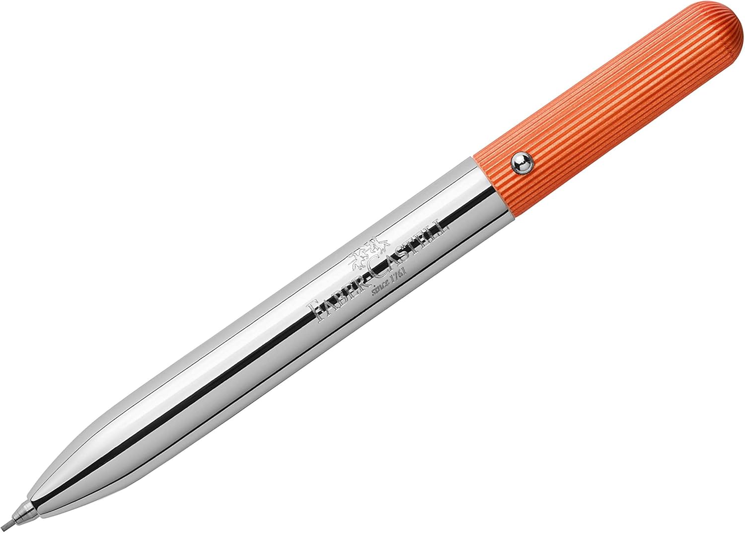 עפרון כיס מכני  לעופרות 0.7 מ"מ TWIST PENCIL  ׁ(כסוף+כתום)