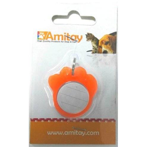 אמיתי Amitay תג לשם מפלסטיק לכלבים וחתולים