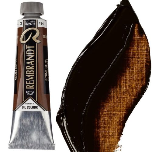 צבע שמן 40 מל Asphaltum 414 Rembrandt (סדרה 1) 
