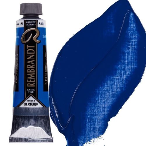 צבע שמן 40 מל Cobalt Blue Light 513 Rembrandt (סדרה 5) 