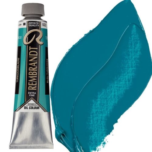 צבע שמן 40 מל Turquoise Blue 522 Rembrandt (סדרה 3) 