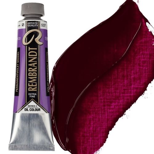 צבע שמן 40 מל Permanent Violet Medium 537 Rembrandt (סדרה 3) 